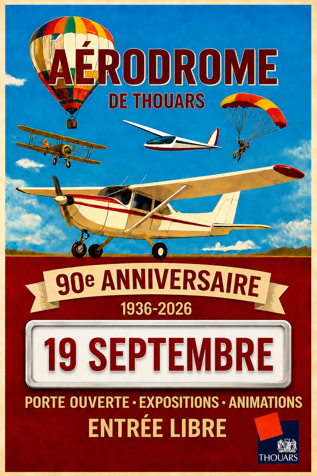 90e anniversaire de l'aérodrome de Thouars